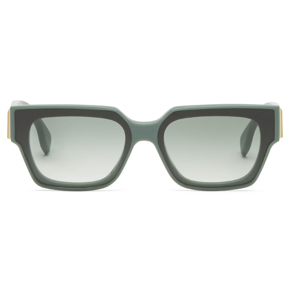 Fendi - Fendi First - Rectangular Sunglasses - Dark Green - Sunglasses - Fendi Eyewear