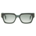 Fendi - Fendi First - Occhiali da Sole Rettangolare - Verde Scuro - Occhiali da Sole - Fendi Eyewear