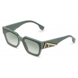 Fendi - Fendi First - Rectangular Sunglasses - Dark Green - Sunglasses - Fendi Eyewear