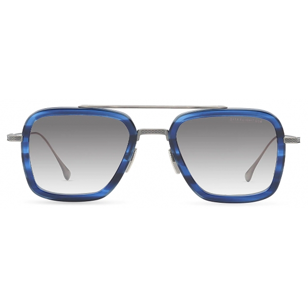 DITA - Flight.006 - Blue Swirl Antique Silver - 7806 - Sunglasses - DITA Eyewear