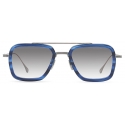 DITA - Flight.006 - Blue Swirl Antique Silver - 7806 - Sunglasses - DITA Eyewear