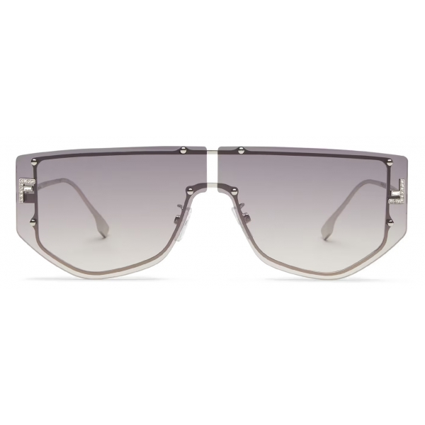Fendi - Fendi First - Shield Sunglasses - Palladium Gray - Sunglasses - Fendi Eyewear
