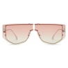 Fendi - Fendi First - Shield Sunglasses - Palladium Pink Beige Gradient - Sunglasses - Fendi Eyewear