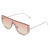 Fendi - Fendi First - Occhiali da Sole a Maschera - Palladio Rosa Beige Sfumato - Occhiali da Sole - Fendi Eyewear