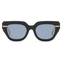 Fendi - Fendi Fendigraphy - Occhiali da Sole Squadrata - Nero - Occhiali da Sole - Fendi Eyewear