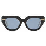 Fendi - Fendi Fendigraphy - Occhiali da Sole Squadrata - Nero - Occhiali da Sole - Fendi Eyewear