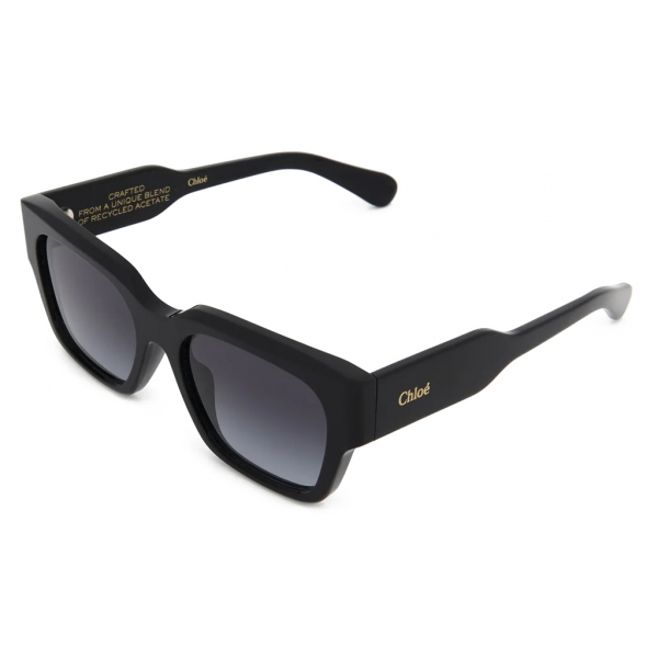 Chloé - Gayia Sunglasses in Acetate - Black Grey Green - Chloé Eyewear