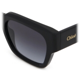 Chloé - Occhiali da Sole Gayia in Acetato - Nero Grigio Verde - Chloé Eyewear