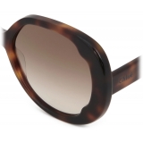 Chloé - Lilli Sunglasses in Acetate - Dark Havana Brown - Chloé Eyewear