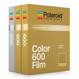 Polaroid Originals - Pellicole Colorate per 600 - Frame Dorato e Argento - Film per Polaroid 600 Camera - OneStep 2