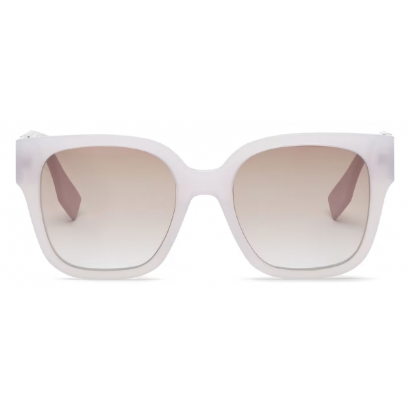 Fendi - Fendi O’Lock - Square Sunglasses - Transparent Lilac - Sunglasses - Fendi Eyewear