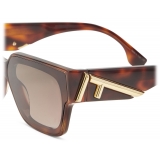 Fendi - Fendi First - Occhiali da Sole Rettangolare - Havana - Occhiali da Sole - Fendi Eyewear