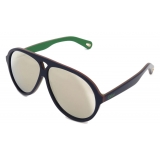 Chloé - Aviator Jasper Sunglasses in Acetate - Blue Brown Green Ivory - Chloé Eyewear