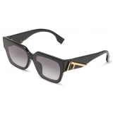 Fendi - Fendi First - Rectangular Sunglasses - Black - Sunglasses - Fendi Eyewear