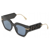 Fendi - Fendi Fendigraphy - Square Sunglasses - Black - Sunglasses - Fendi Eyewear