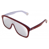 Chloé - Occhiali da Sole Mascherina Jasper in Acetato - Bordeaux Blu Lilla - Chloé Eyewear