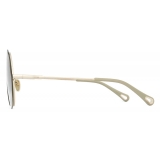 Chloé - Occhiali da Sole Honore in Metallo - Oro Turchese - Chloé Eyewear