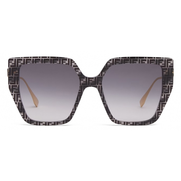 Fendi - Fendi Baguette - Square Sunglasses - Gray Havana - Sunglasses - Fendi Eyewear