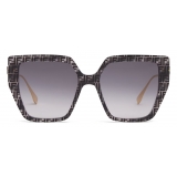 Fendi - Fendi Baguette - Square Sunglasses - Gray Havana - Sunglasses - Fendi Eyewear