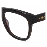 Chloé - Occhiali da Vista Squadrati Garia - Havana Scuro - Chloé Eyewear