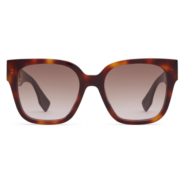 Fendi - Fendi O’Lock - Square Sunglasses - Havana - Sunglasses - Fendi Eyewear