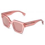 Fendi - Fendi Roma - Oversize Square Sunglasses - Transparent Pink - Sunglasses - Fendi Eyewear