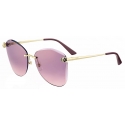 Cartier - Geometric - Gold Pink Purple with Gold Flash - Panthère de Cartier Collection - Sunglasses