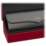 Cartier - Pilota - Oro Platino Lenti Verdi - Santos de Cartier Collection - Occhiali da Sole - Cartier Eyewear