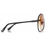 Tom Ford - Xavier Sunglasses - Oversized Pilot Sunglasses - Black - FT1060 - Sunglasses - Tom Ford Eyewear