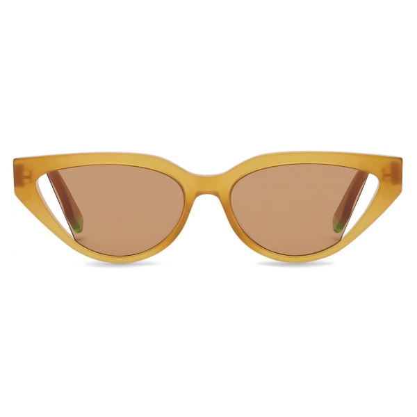 Fendi - Fendi Way - Occhiali da Sole Cat Eye - Camello Trasparente - Occhiali da Sole - Fendi Eyewear