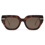 Fendi - Fendi Fendigraphy - Square Sunglasses - Dark Havana - Sunglasses - Fendi Eyewear