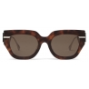 Fendi - Fendi Fendigraphy - Square Sunglasses - Dark Havana - Sunglasses - Fendi Eyewear