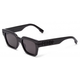 Fendi - Fendi Fendigraphy - Occhiali da Sole Rettangolare - Nero - Occhiali da Sole - Fendi Eyewear