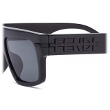 Fendi - Fendi Fendigraphy - Occhiali da Sole Rettangolare - Nero - Occhiali da Sole - Fendi Eyewear