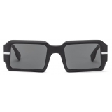 Fendi - Fendi Fendigraphy - Occhiali da Sole Rettangolare - Nero - Occhiali da Sole - Fendi Eyewear