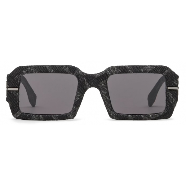 Fendi - Fendi Fendigraphy - Rectangular Sunglasses - Black - Sunglasses - Fendi Eyewear
