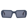 Fendi - Fendi Fendigraphy - Occhiali da Sole Rettangolare - Blu - Occhiali da Sole - Fendi Eyewear