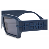 Fendi - Fendi Fendigraphy - Rectangular Sunglasses - Blue - Sunglasses - Fendi Eyewear
