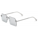 Fendi - Fendi Sky - Rectangular Sunglasses - Silver Gray - Sunglasses - Fendi Eyewear