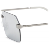 Fendi - Fendi Sky - Rectangular Sunglasses - Silver Gray - Sunglasses - Fendi Eyewear