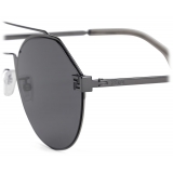 Fendi - Fendi Sky - Round Sunglasses - Dark Ruthenium Gray - Sunglasses - Fendi Eyewear
