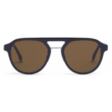Fendi - Fendi Diagonal - Pilot Sunglasses - Dark Blue - Sunglasses - Fendi Eyewear