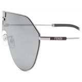 Fendi - FF Match - Occhiali da Sole a Mascherica Oversize - Rutenio Grigio - Occhiali da Sole - Fendi Eyewear