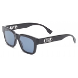 Fendi - Fendi O’Lock - Rectangular Sunglasses - Black - Sunglasses - Fendi Eyewear