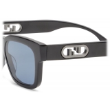 Fendi - Fendi O’Lock - Rectangular Sunglasses - Black - Sunglasses - Fendi Eyewear