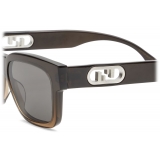 Fendi - Fendi O’Lock - Rectangular Sunglasses - Brown - Sunglasses - Fendi Eyewear