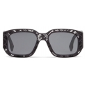 Fendi - Fendi Shadow - Rectangular Sunglasses - Black - Sunglasses - Fendi Eyewear