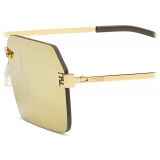 Fendi - Fendi Sky - Occhiali da Sole Rettangolare - Oro - Occhiali da Sole - Fendi Eyewear