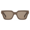 Fendi - Fendigraphy - Occhiali da Sole Rettangolare - Marrone Chiaro - Occhiali da Sole - Fendi Eyewear