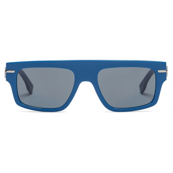 Fendi - Fendigraphy - Rectangular Sunglasses - Blue - Sunglasses - Fendi Eyewear